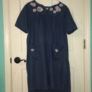 vintage jean dress
